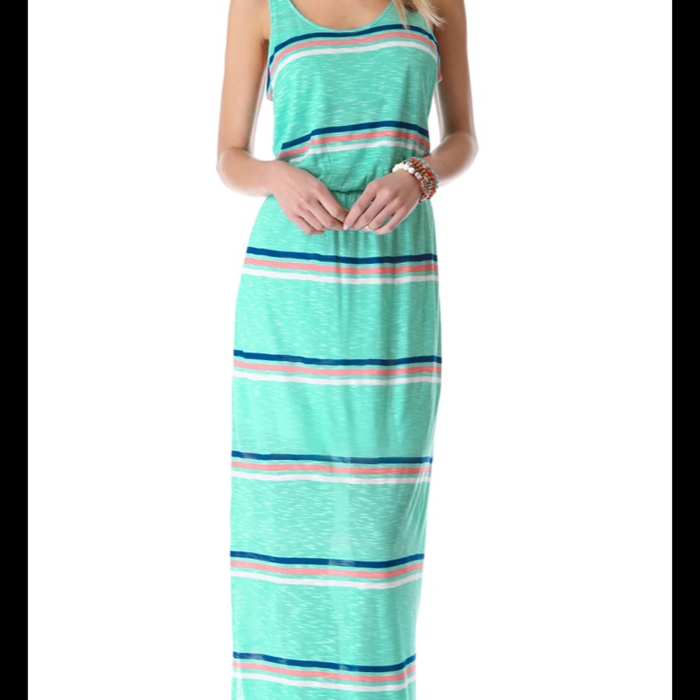 Splendid Striped Maxi- Dress , Size Medium.